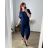 Souprava letní oversize tunika a kalhoty dámská (S/M/L ONE SIZE) ITALSKÁ MÓDA IMD24033