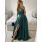 Šaty dlouhé elegantní společenské bez rukávu dámské (S/M ONE SIZE) ITALSKÁ MÓDA IMPBB2480872bl