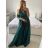 Šaty dlouhé elegantní společenské bez rukávu dámské (S/M ONE SIZE) ITALSKÁ MÓDA IMPBB2480872bl