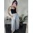 Kalhoty letní háremky oversize dlouhé dámské (S/M/L ONE SIZE) ITALSKÁ MÓDA IMD24199