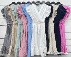 Šaty letní krátký rukáv dámské (S/M/L ONE SIZE) ITALSKÁ MÓDA IMWCP24254