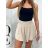 Kraťasy šortky oversize letní dámské nadrozměr (S/M/L ONE SIZE) ITALSKÁ MODA IMD24225/DUR bílá S/M