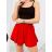 Kraťasy šortky oversize letní dámské nadrozměr (S/M/L ONE SIZE) ITALSKÁ MODA IMD24225/DUR bílá S/M