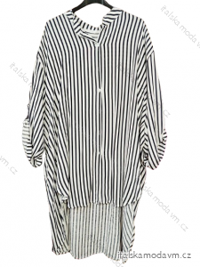 Košile prodloužená  3/4 dlouhý rukáv dámská (54/56 ONE SIZE) ITALSKá MóDA IMHMS24278/DUR