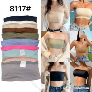 Croptop bez rukávu dámský (S/M ONE SIZE) ITALSKÁ MÓDA IMPMD248117/DUR