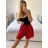 Kraťasy šortky oversize letní dámské nadrozměr (S/M/L ONE SIZE) ITALSKÁ MODA IMD24225/DUR bílá S/M