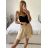 Kraťasy šortky oversize letní dámské nadrozměr (S/M/L ONE SIZE) ITALSKÁ MODA IMD24225/DUR bílá S/M