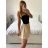 Kraťasy šortky oversize letní dámské nadrozměr (S/M/L ONE SIZE) ITALSKÁ MODA IMD24225/DUR bílá S/M