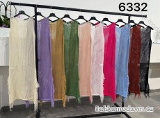 Šaty dlouhé letní pletené bez rukávu dámské (S/M/L ONE SIZE) ITALSKÁ MÓDA IMM24M6332