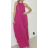 Šaty dlouhé elegantní skládané bez rukávu dámské (S/M ONE SIZE) ITALSKÁ MÓDA IMPBB24S3487