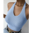 Top croptop bez rukávu dámský (S/M ONE SIZE) ITALSKÁ MÓDA IMPBB24Y17610