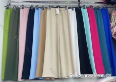 Kalhoty letní dlouhé dámské (S/M/L ONE SIZE) ITALSKÁ MÓDA IMWD24674