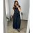 Kalhoty letní oversize dámské (S/M/L/XL/2XL ONE SIZE) ITALSKÁ MODA IM424445/DR XL/2XL Černá