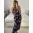 Šaty dlouhé letní bez rukávu dámské (M/L, XL/XXL) AINUOSI  ITALSKÁ MODA IMB24A356-3/DUR XL/2XL Modrá
