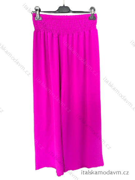 Kalhoty dlouhé oversize dámské (S/M/L ONE SIZE) ITALSKá MODA IM32419112/DUR fuchsiová M/L