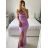 Šaty dlouhé společenské na ramínka dámské (S/M ONE SIZE) ITALSKÁ MÓDA IMPSH246539/DU -   bílá -   S/M