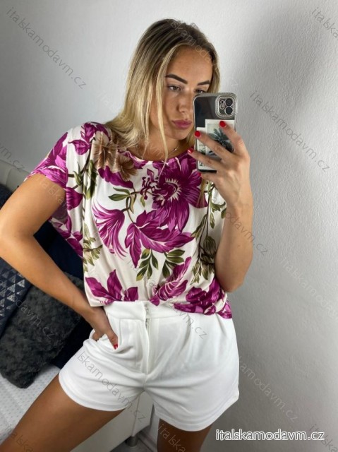 Tunika icecool krátký rukávu dámská (S/M ONE SIZE) ITALSKÁ MÓDA IMM24M5528A/DUR