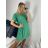 Šaty oversize letní krátký rukáv icecool dámské (S/M/L ONE SIZE) ITALSKÁ MÓDA IMM24M6742D/DUR -   zelená -   M/L