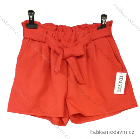 Kraťasy šortky letní dámské (S/M ONE SIZE) ITALSKÁ MÓDA IMWOP22OP0234/DR červená S/M