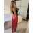 Kalhoty harémky letní dlouhé dámské (S/M ONE SIZE) ITALSKÁ MÓDA IMM239535UN/DU S/M modrá