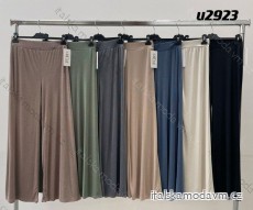 Kalhoty dlouhé letní dámské (S/M ONE SIZE) ITALSKÁ MÓDA IMM24M2923