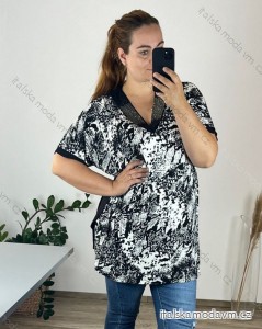 Tunika krátký rukáv dámská nadrozměr (54/56 ONE SIZE) TURECKÁ MODA TME248100