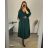 Šaty elegantní dlouhý rukáv dámské nadrozměr (56/58 ONE SIZE) ITALSKá MóDA IM424MARIONA