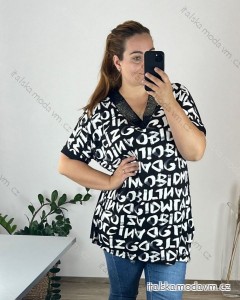 Tunika krátký rukáv dámská nadrozměr (54/56 ONE SIZE) TURECKÁ MODA TME248100-2/DU