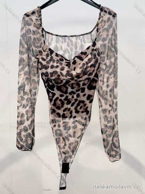 Body dlouhý rukáv dámské (S/M ONE SIZE) ITALSKÁ MÓDA IMM24M35809/DUR