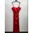 Šaty elegantní společenské plesové carmen na ramínka dámské (S/M/L ONE SIZE) ITALSKÁ MÓDA IMPSH246642