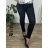 Rifle jeans douhé push up dámské nadrozměrné zateplené (29-38) M.SARA MA120MF8500/DR 34 černá