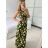 Šaty dlouhé bez rukávu letní icecool dámské (S/M/L ONE SIZE) ITALSKÁ MÓDA IMM22M2942-19/DUR M/L Černá