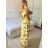 Šaty dlouhé letní carmen dámské SANTORINI  (S/M ONE SIZE) ITALSKÁ MÓDA IMPBB2323598-3/DUR
