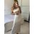 Šaty dlouhé letní elegantní na ramínka dámské (S/M ONE SIZE) ITALSKÁ MÓDA IMPBB24H6536