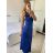 Šaty dlouhé letní elegantní na ramínka dámské (S/M ONE SIZE) ITALSKÁ MÓDA IMPBB24H6536