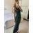 Šaty dlouhé letní elegantní na ramínka dámské (S/M ONE SIZE) ITALSKÁ MÓDA IMPBB24H6536