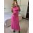 Šaty dlouhé letní elegantní na ramínka dámské (S/M ONE SIZE) ITALSKÁ MÓDA IMPBB24H6536