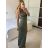Šaty dlouhé letní elegantní na ramínka dámské (S/M ONE SIZE) ITALSKÁ MÓDA IMPBB24H6536
