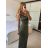 Šaty dlouhé letní elegantní na ramínka dámské (S/M ONE SIZE) ITALSKÁ MÓDA IMPBB24H6536