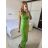Šaty dlouhé letní elegantní na ramínka dámské (S/M ONE SIZE) ITALSKÁ MÓDA IMPBB24H6536