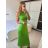 Šaty dlouhé letní elegantní na ramínka dámské (S/M ONE SIZE) ITALSKÁ MÓDA IMPBB24H6536