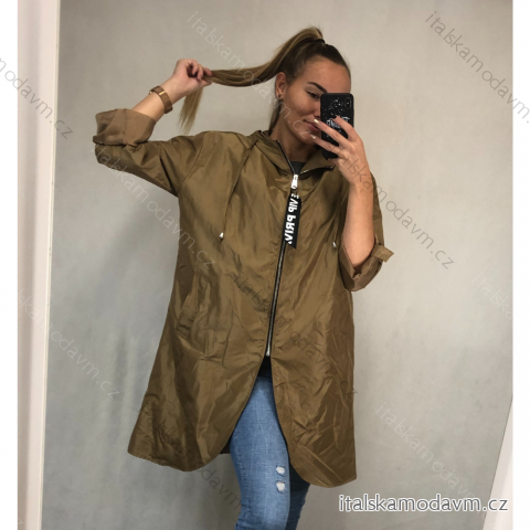 Bunda/Kabát dlouhý rukáv dámská (L/XL ONE SIZE) ITALSKÁ MODA IM4211311