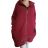 Mikina teplá prodloužená oversize na zip s kapucí dámská nadrozměr (2XL/3XL ONE SIZE) ITALSKÁ MÓDA IMD22676