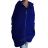 Mikina teplá prodloužená oversize na zip s kapucí dámská nadrozměr (2XL/3XL ONE SIZE) ITALSKÁ MÓDA IMD22676