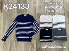 Svetr slabý dlouhý rukáv dámský (S/M/L ONE SIZE) IMM24M24133