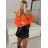 Svetr pletený na knoflíčky dlouhý rukáv dámský oversize Alessandra (S/M/L ONE SIZE) ITALSKÁ MÓDA IMWC233944SM/DU -   šedá -   S/M/L