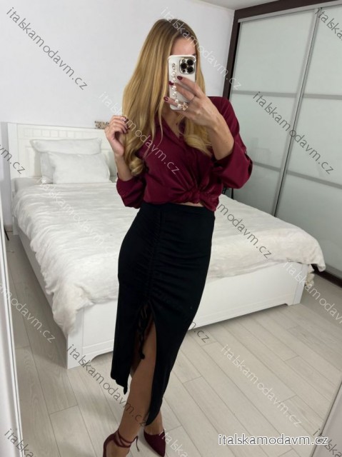 Sukně dlouhá dámská (S/M/L ONE SIZE) ITALSKÁ MÓDA IMWH24026/DUR