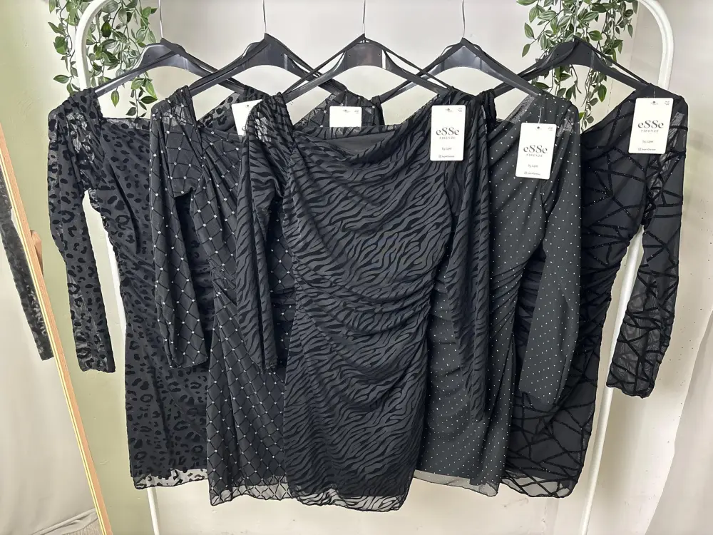 Šaty krátké elegantní dlouhý rukáv dámské (S/M/L ONE SIZE) ITALSKÁ MÓDA IMPLP2431684085