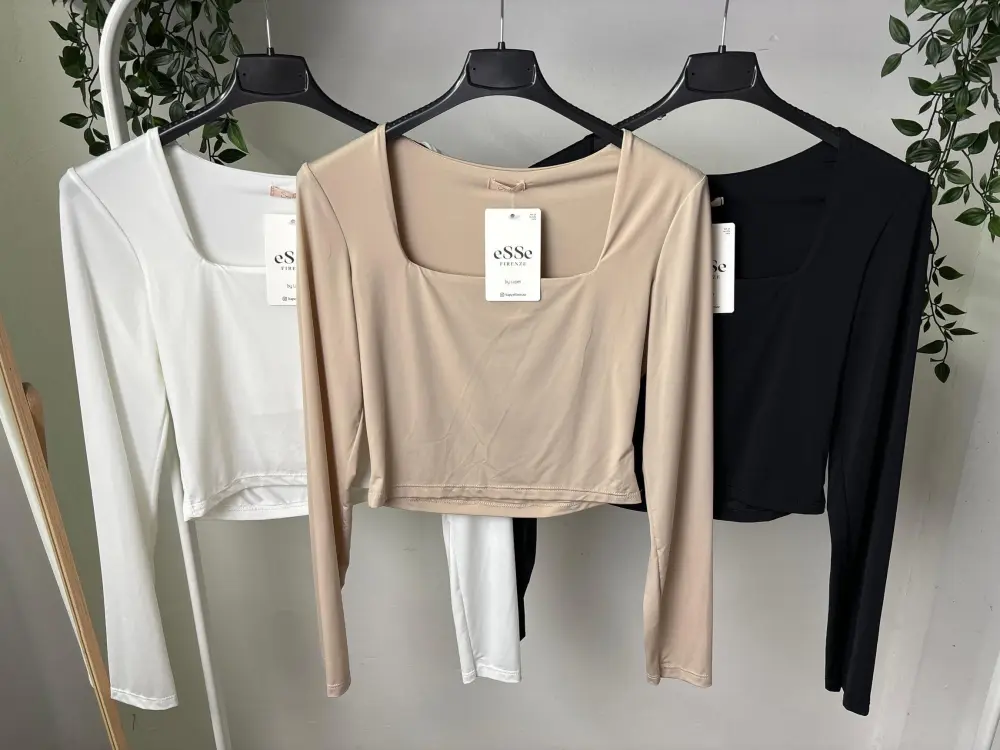 Croptop dlhý rukáv dámsky (S/M/L ONE SIZE) TALIANSKA MÓDA IMPLP2475254060