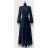 Šaty dlouhé elegantní dlouhý rukáv dámské (S/M/L ONE SIZE) ITALSKÁ MÓDA IMPES24DOLLY Černá S/M/L